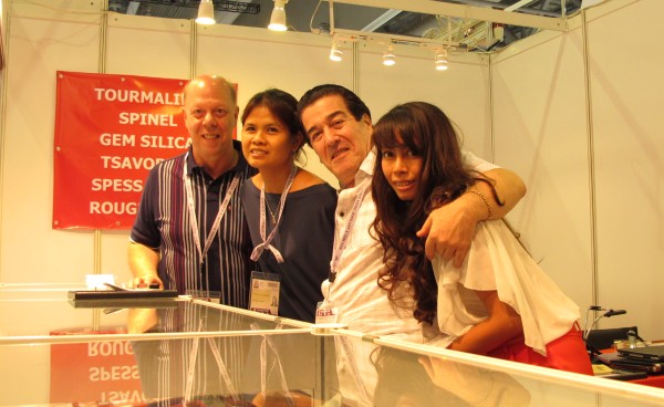 AJS Gems staff at Hong Kong Gem Fair 2012