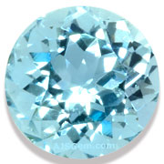 Natural Aquamarine Round