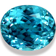 5.58 ct Blue Zircon, Cambodia