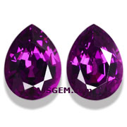 5.22 ct Royal Purple Garnet Matched Pair from Mozambique