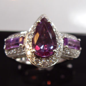 Alexandrite and Diamond Ring