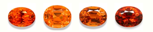 Spessartite Garnet Colors