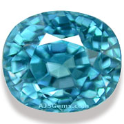 Blue Zircon Cambodia 4.51 cts