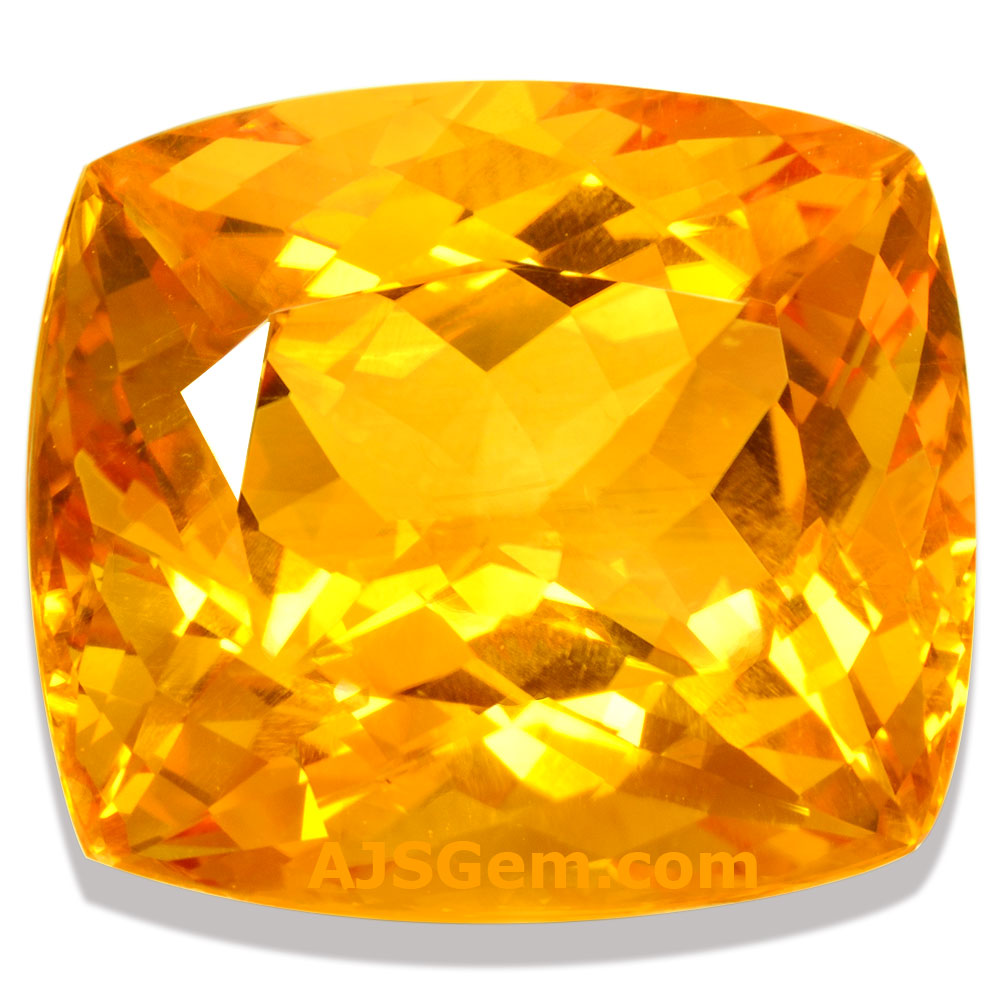 Madeira Citrine Cushion, Uruguay